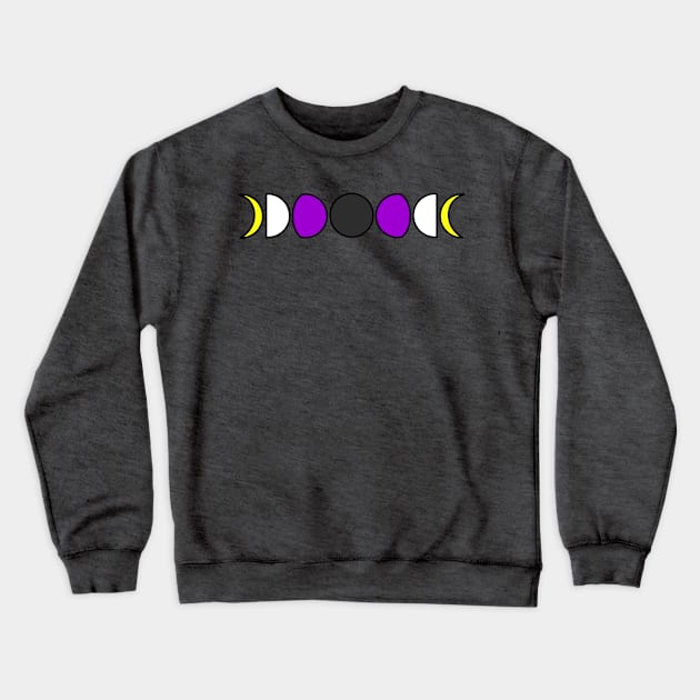 Pride Moons Nonbinary Crewneck Sweatshirt by FilthyAnimals